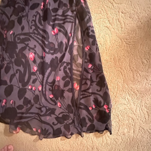 Victoria's Secret Purple and Red Maxi Sundress V-Neck Sleeveless - Picture 3 of 11